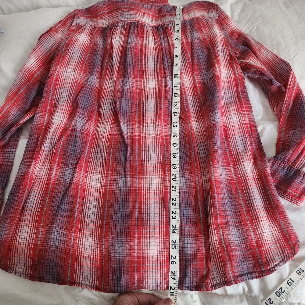 denim supply ralph lauren womens Plaid Shirt Size Medium - Picture 7 of 7